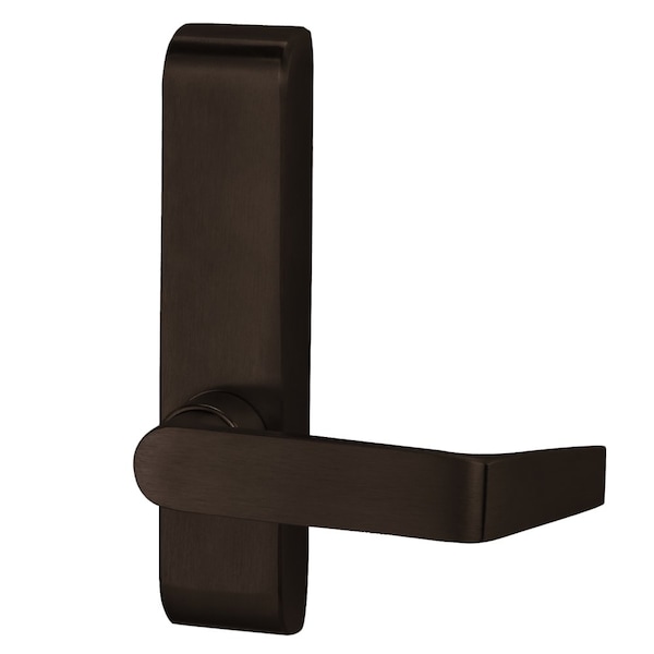 Electrified Lever Trim with Blank Escutcheon, Fail Safe, 06 Lever Style, Dark Oxidized Satin Bronze